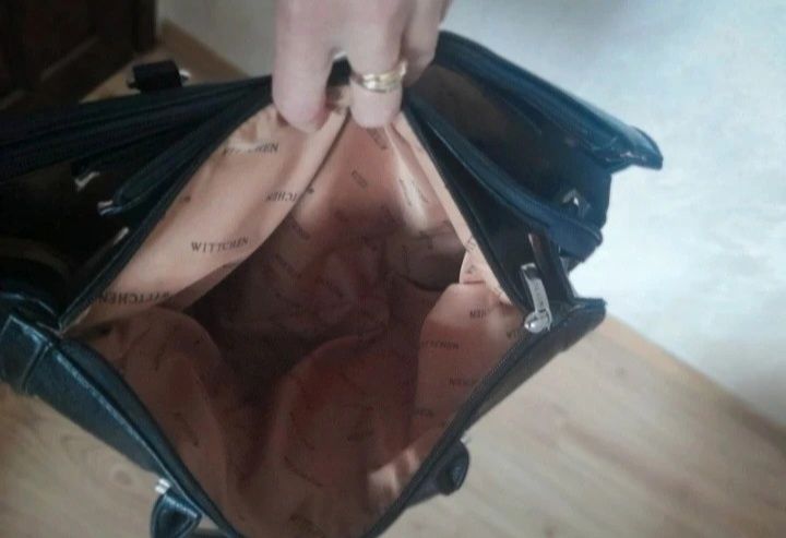 Czarna torebka witchen pikowana