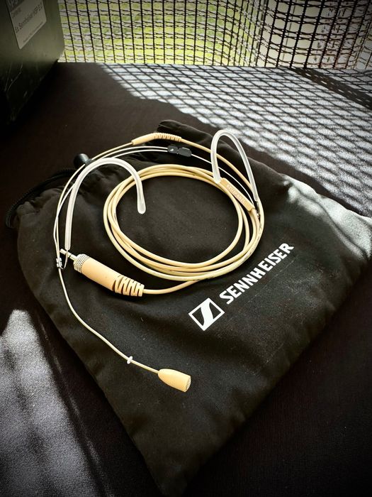Mikrofon nagłowny Sennheiser HSP Essential Omni Beige