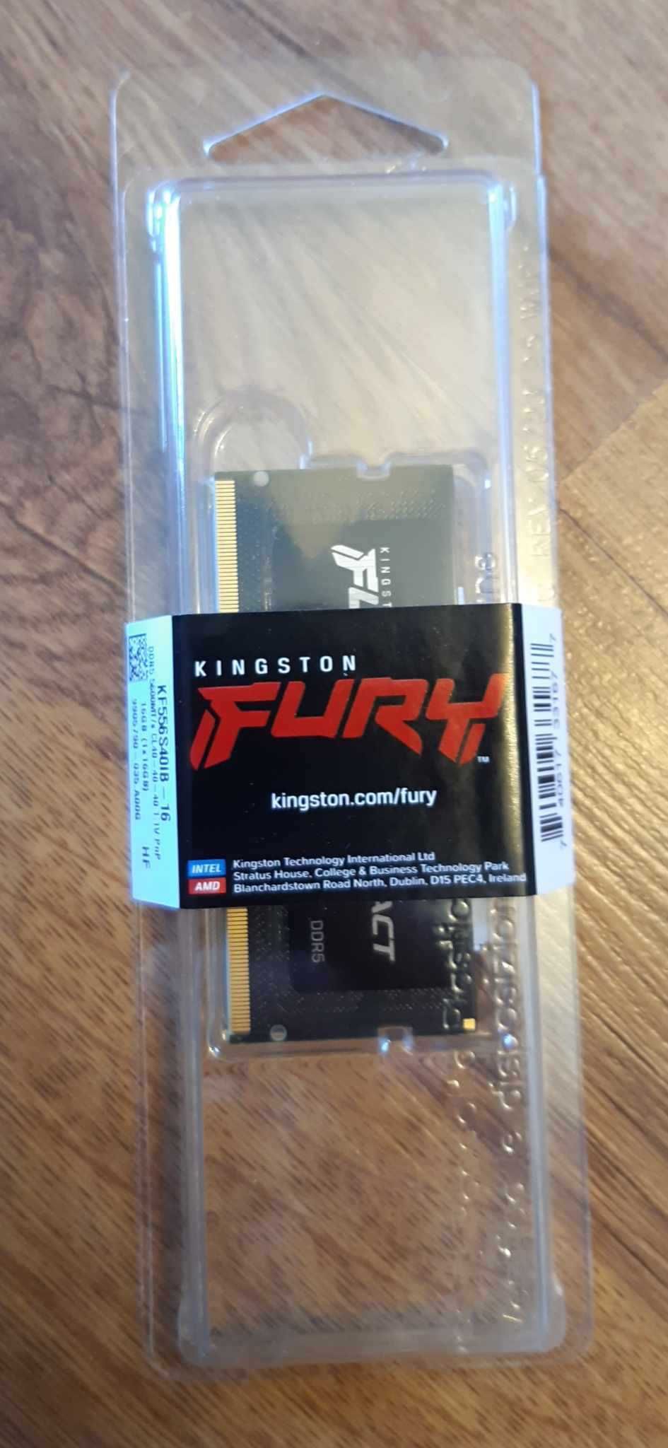 Pamięć do laptopa Kingston Fury Impact, 16GB, DDR5, 5600MHz