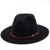 Kapelusz Jazz Hat Tweed Bowler Hat z paskiem.