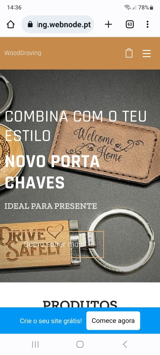 Gravação em Madeira ou Metal