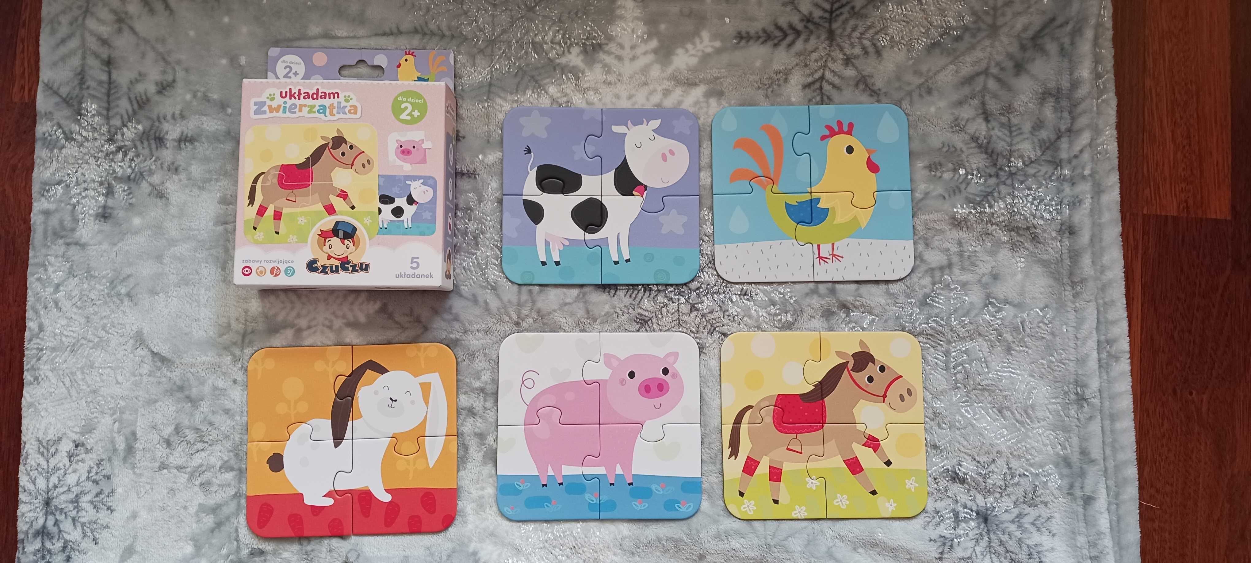 Duży zestaw puzzli 2+