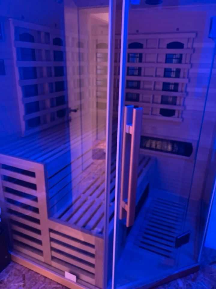 Sauna SZKLANA infrared 6os narożna infrarot podczerwień mp3 usb LED