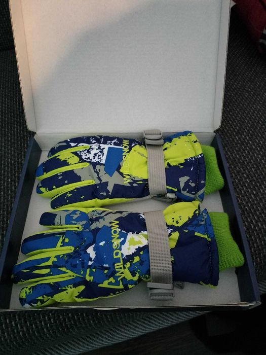 Rękawice narciarskie dla dzieci kolorowe rozmiar L, AC4