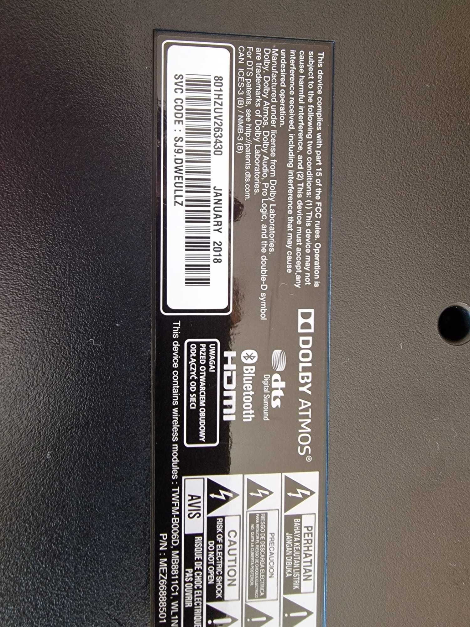 LG Sound Bar SJ9 500W RMS 5.1.2 Dolby Atmos Wifi