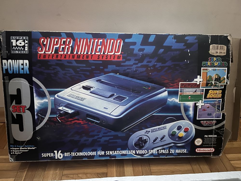 Konsola Super Nintendo SNES Power Set 3 + gry