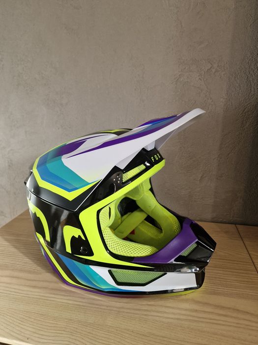 Kask motocyklowy Cross Fox V1 Tro Aqua, r. M
