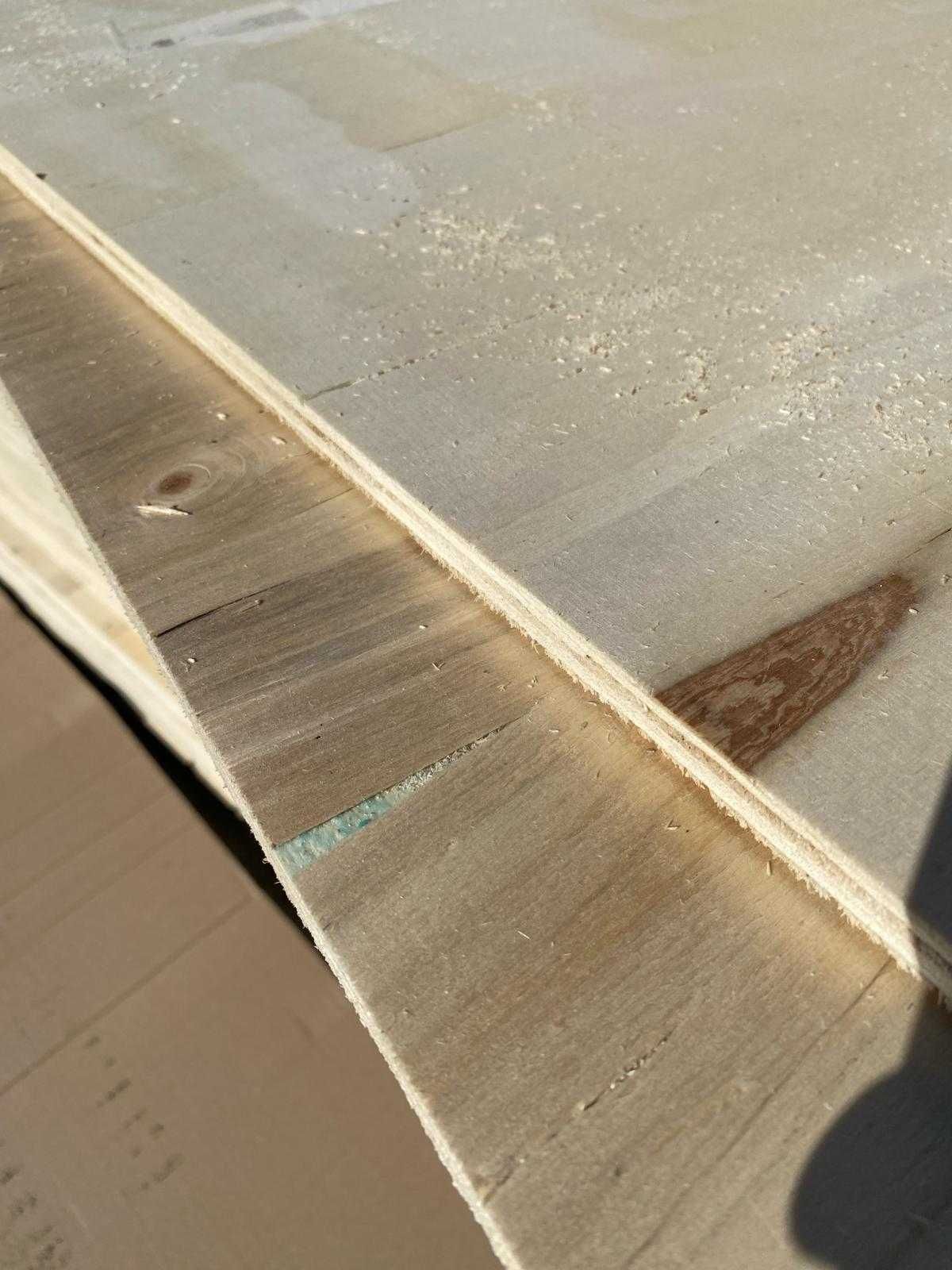 Płyty sklejka liściasta topolowa 1220x2440x9mm surowa nie OSB