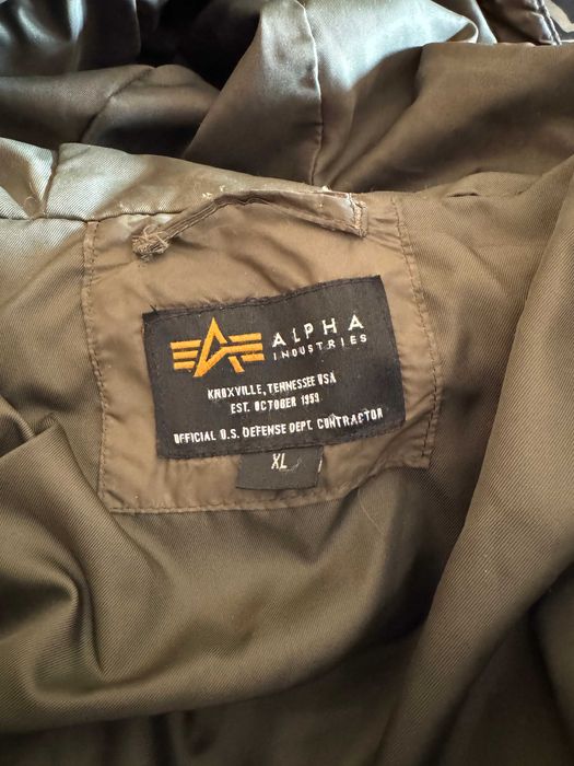 Kurtka, bomber ALPHA INDUSTRIES puchowa bomberka, ciepła, zimowa
