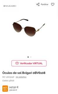 Óculos de sol BVLGARI mulher