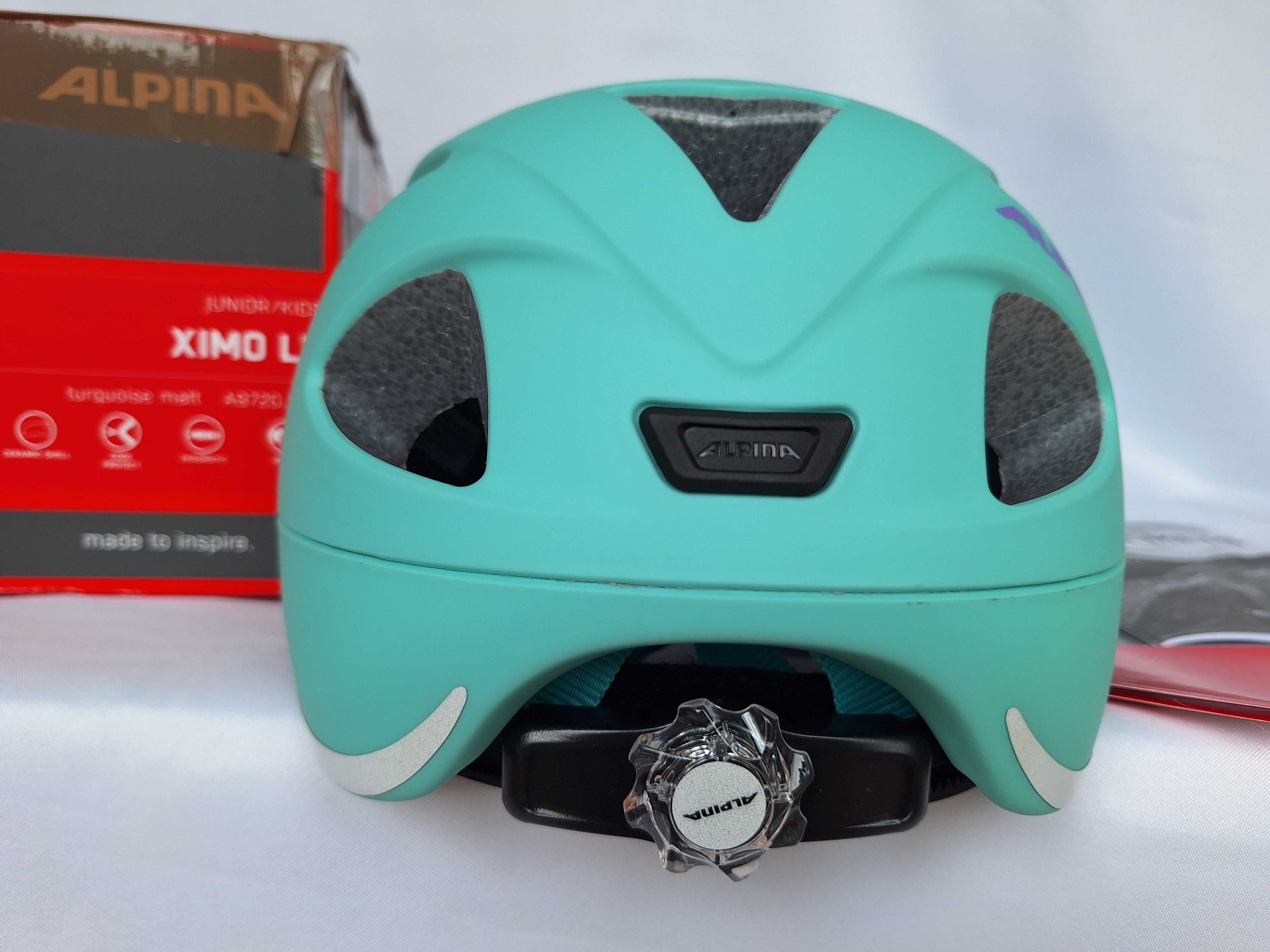 Kask rowerowy dziecięcy Alpina Ximo L.E Turquoise Matt 49-54cm