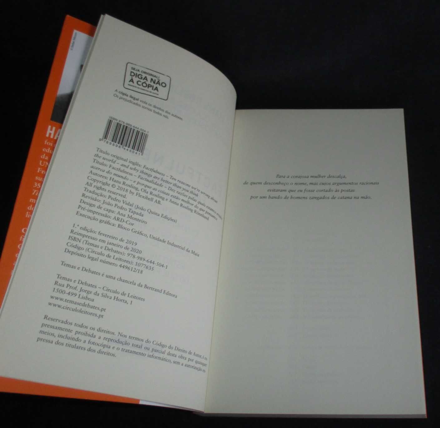 Livro Factfulness Factualidade Hans Rosling