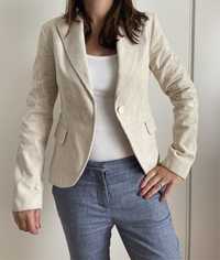 Blazer de bombazine creme M Zara