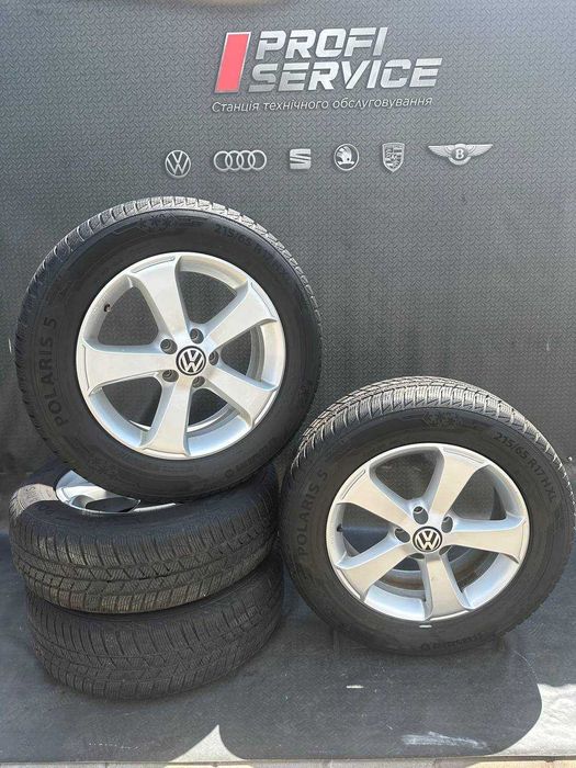 Колеса 215/65 R17,шини зима,диски ET39 6.5J 5x112 vw Tiguan