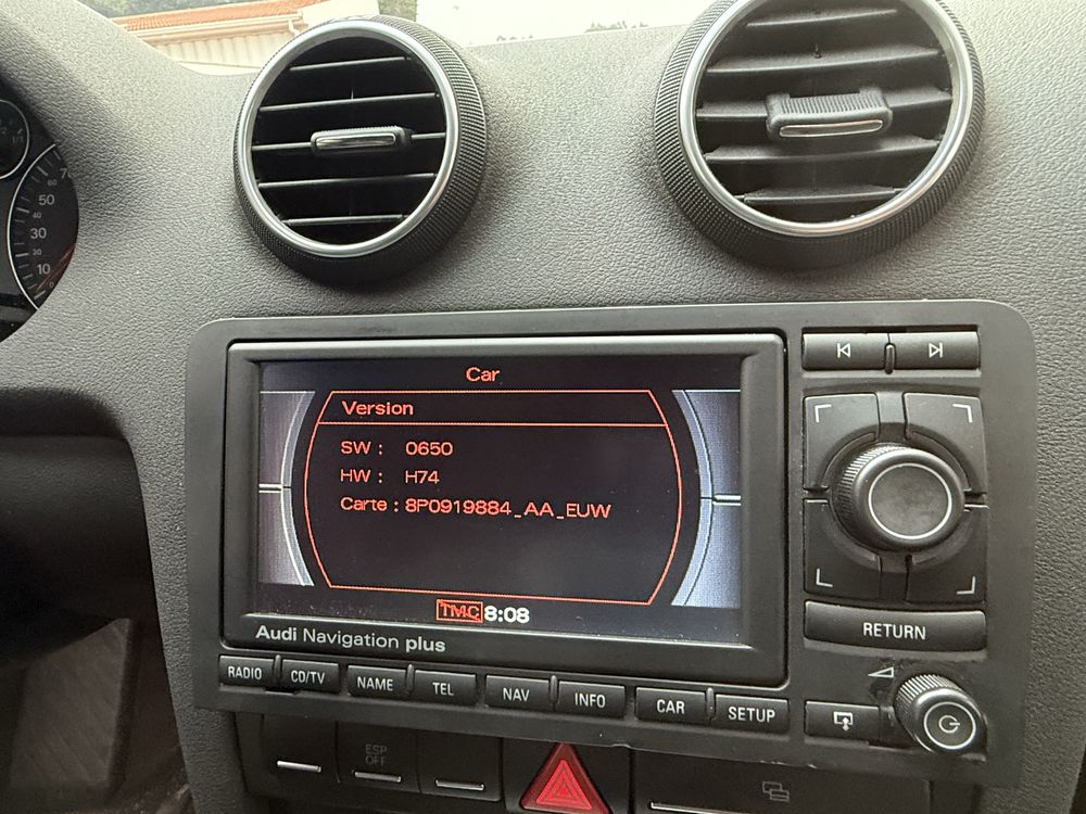 Radio rns e audi a3 8p com cd navegacao