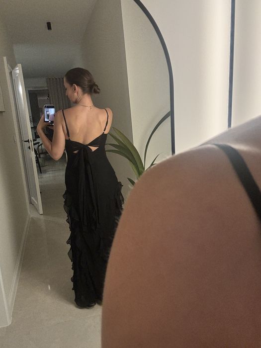 Sukienka maxi długa na studniówkę bal sylwestra