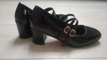 Buty na obcasie, czarne, eleganckie