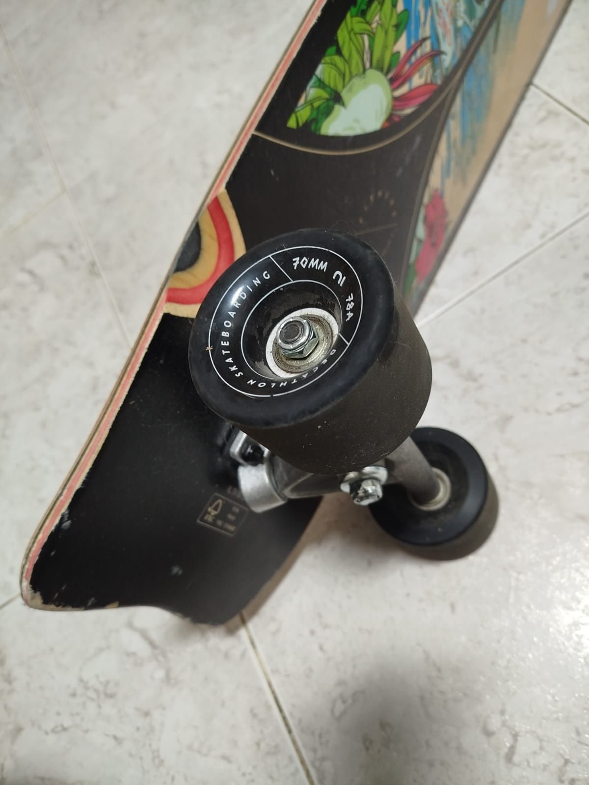 Skate longboard preto