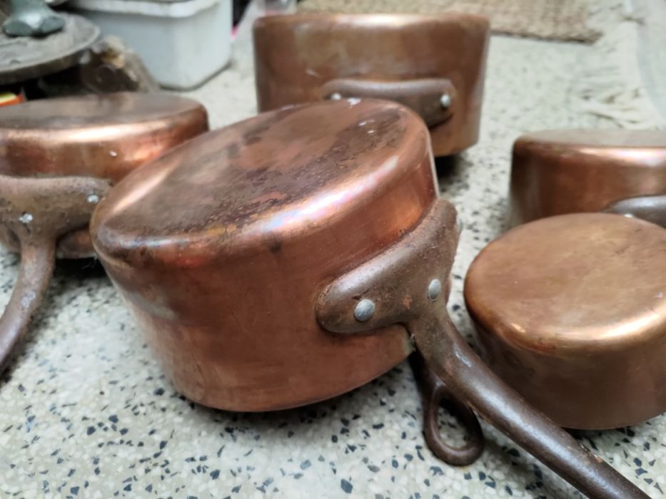 Caçarolas em cobre