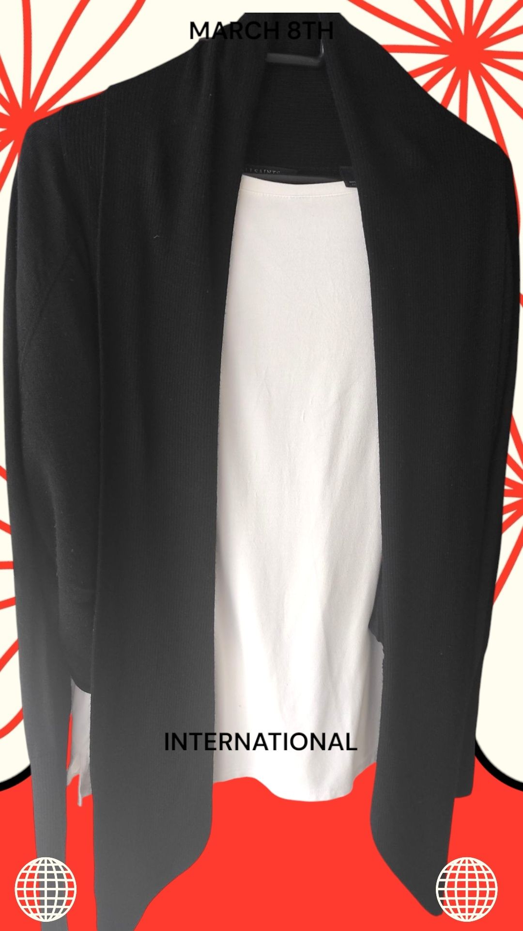 Kardigan merino od All Saints
