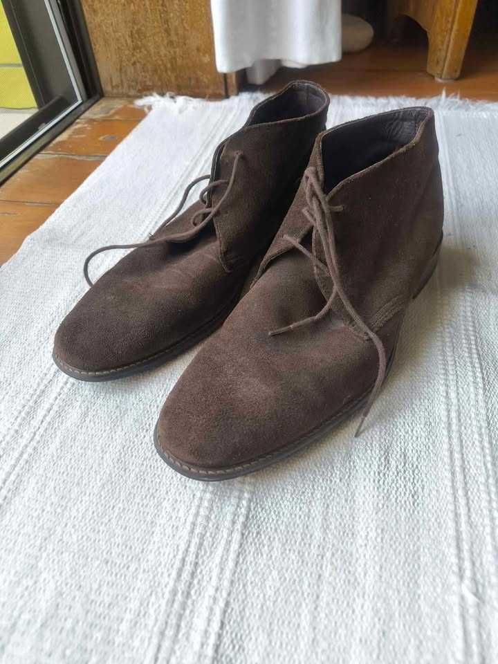 Sapatos camurça homem