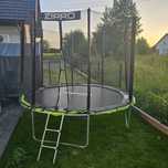 Trampolina ogrodowa 10ft zipro jump pro siatka zewnętrzna 312 cm duża