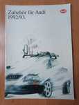 Prospekt Audi Zubehör 1992/93