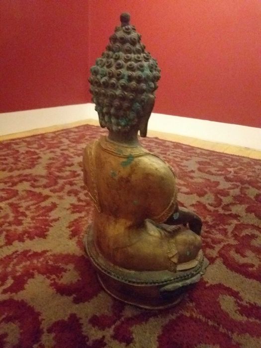 BUDA DOURADO metal maciço com 60 cm