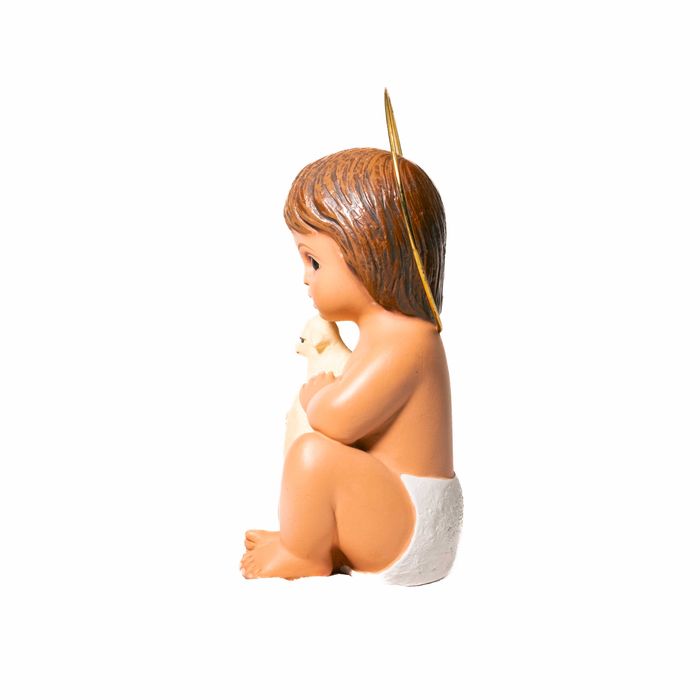 Menino Jesus com Cordeiro - 19cm de altura