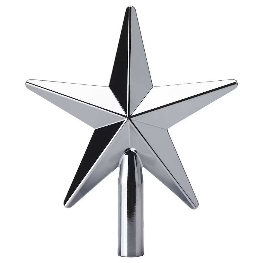 Ikea nowa gwiazda czubek na choinkę czubek srebrny VINTERFINT