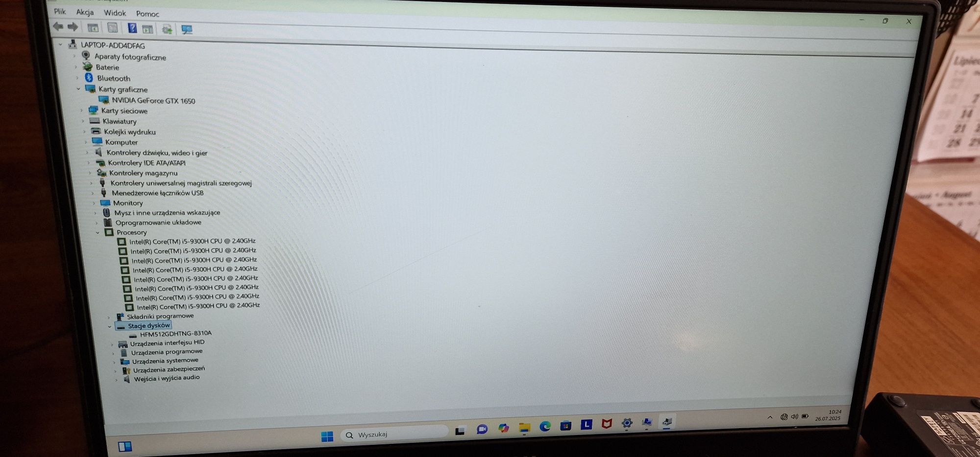 laptop lenovo legion i5 9gen gtx1650