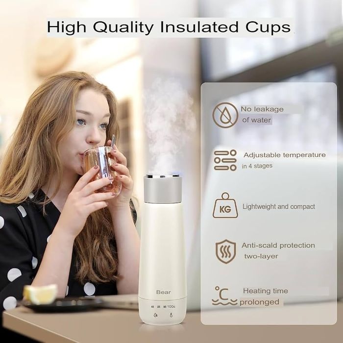 Електрична пляшка Bear 300 мл, чотири температури, 300 Вт