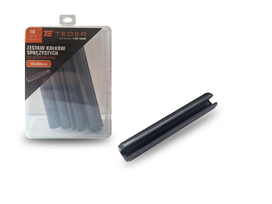 Kołek sprężysty 10x80 TEGER, (sprzedawane po 10)