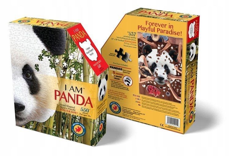 Puzzle konturowe miś panda 550 el Madd Capp