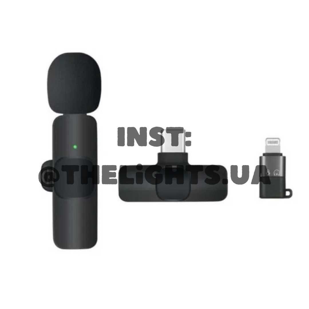 Беспроводной петличный микрофон, Микрофон Петличка для Iphone/Android