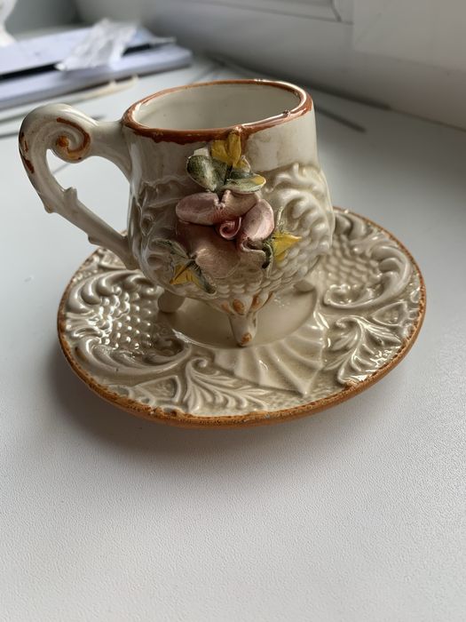 Кавова пара порцелянова