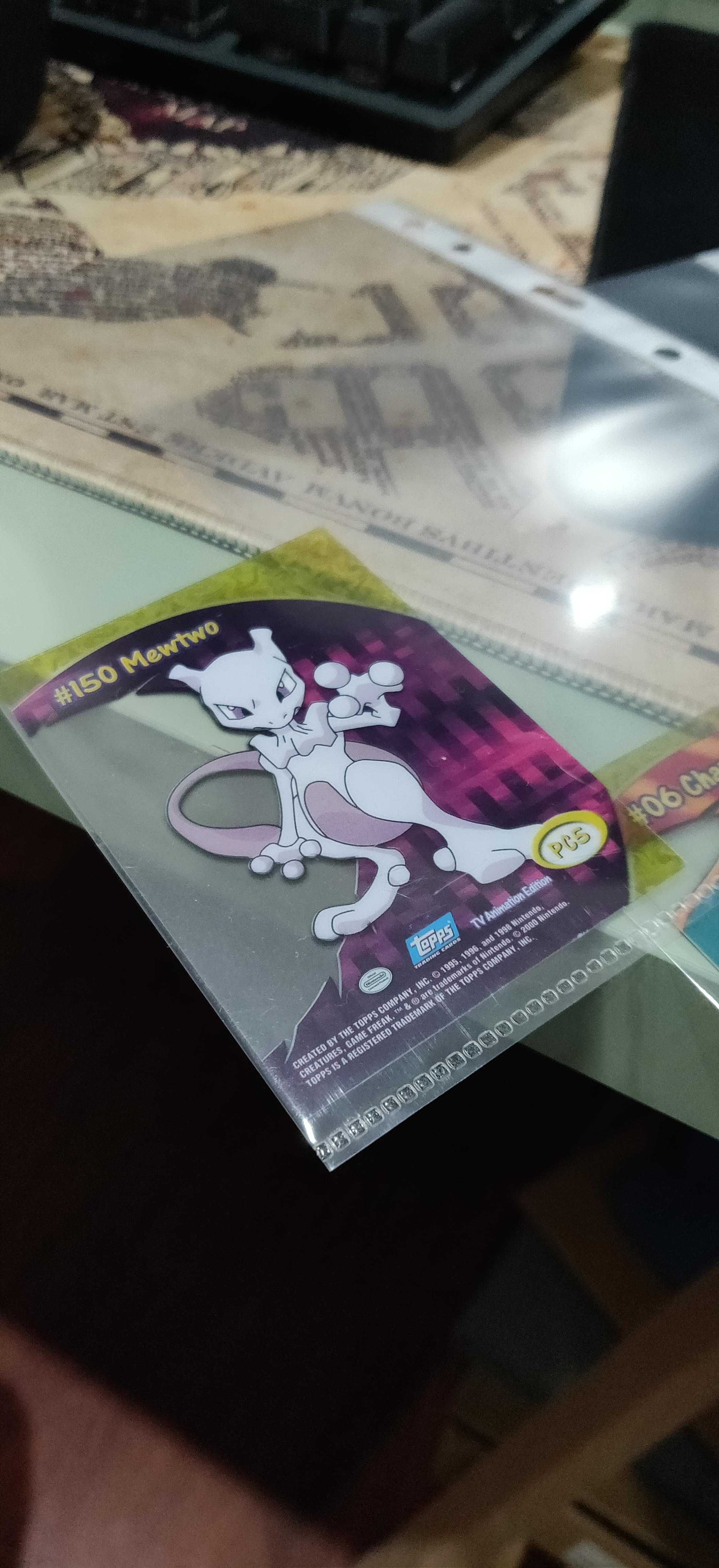 Cartas Pókemon MEWTWO #150 PC5 | Topps TV Animation Edition 2000