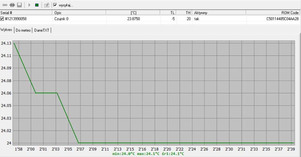 termometr do PC na USB Rejestruje HIT!