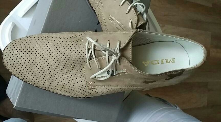 Мида летние кожанные туфли