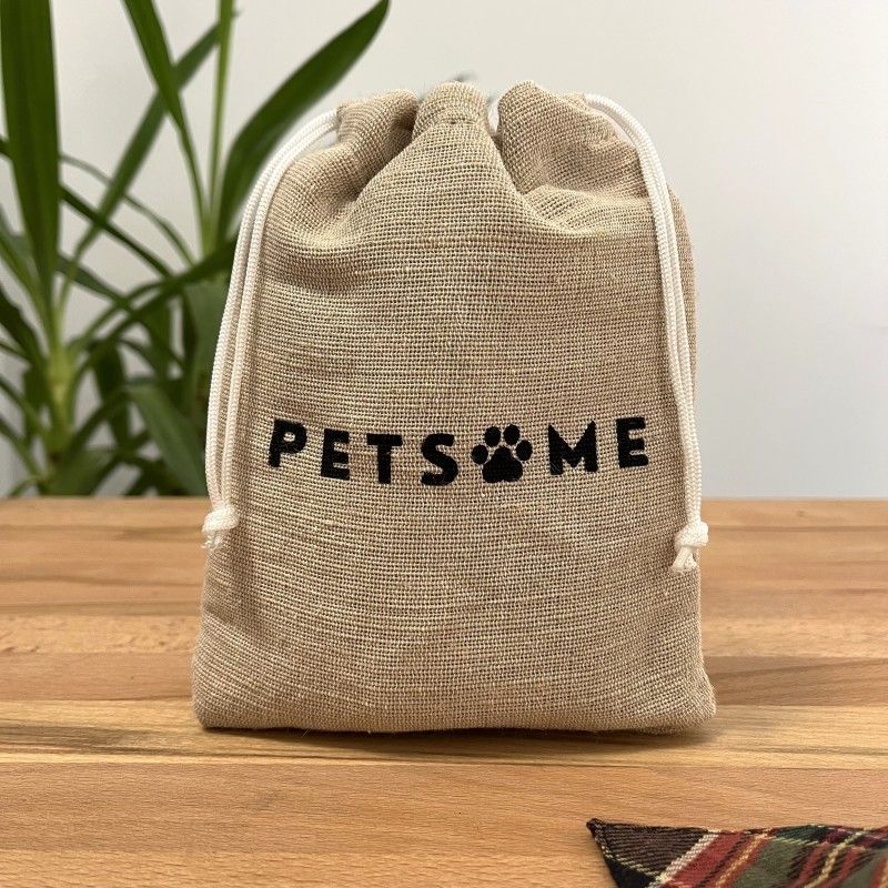 obroża dla psa ze skóry naturalnej brązowa rozmiar l/xl petsome 20p02l