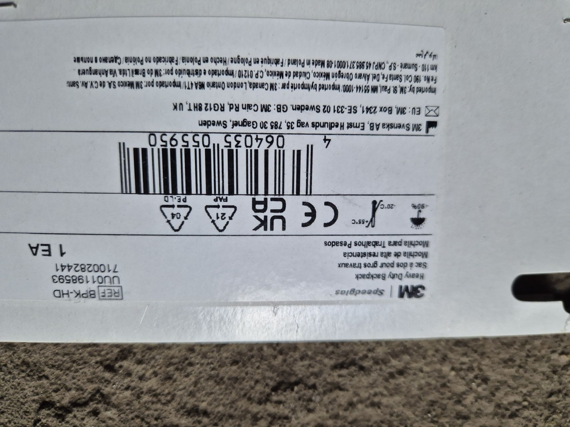 Speedglas plecak adflo 3m versaflo