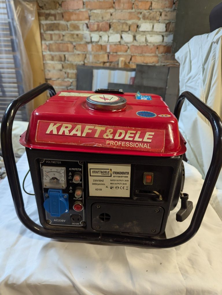 Генератор 1.2 кВт бензиновий Kraft&Dele KD109