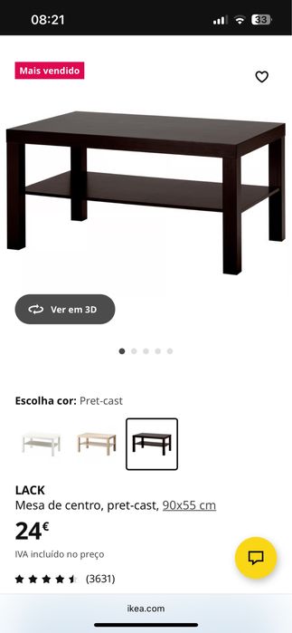 2 medas centro lack ikea iguais à da foto