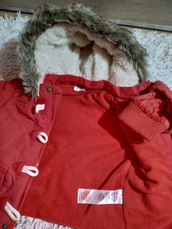 Куртка-парка зимова+рукавичкі