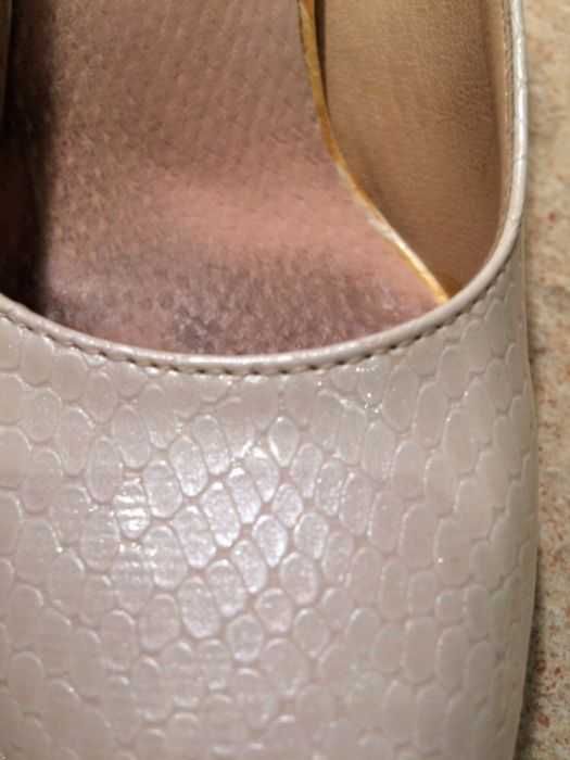 Buty Sergio Leone (półbuty) jasny beż łuska r.37