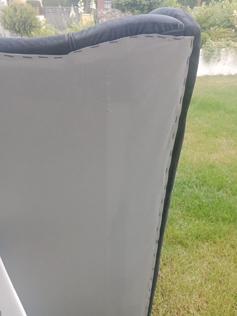 Łóżko tapicerowane ozdobne pikowania 90x200