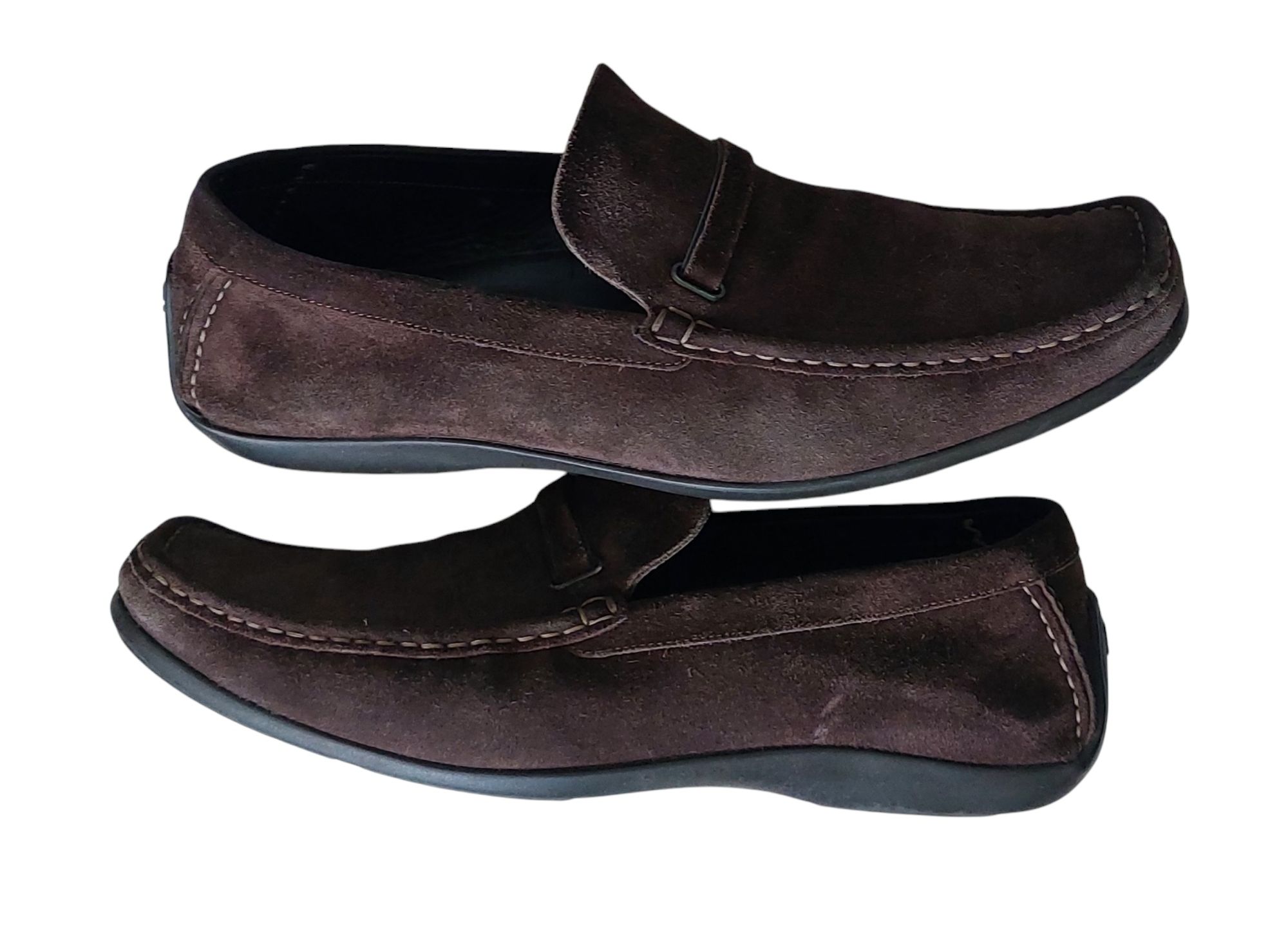 Hugo Boss mokasyny zamszowe skóra męskie r. 44/28,5cm