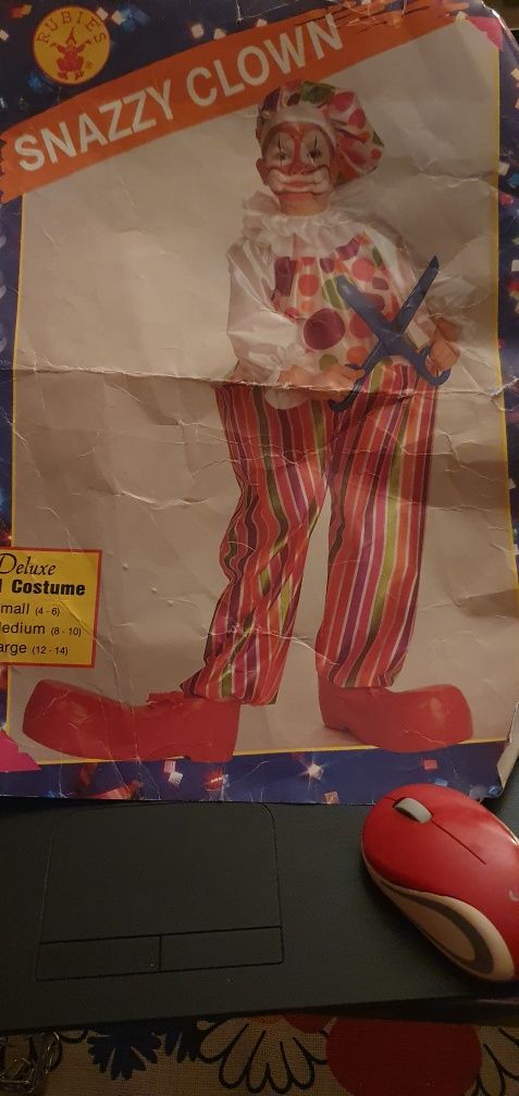 Kostium karnawalowy klauna nowy Snazzy clown
