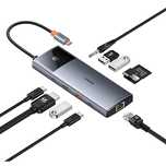 Hub 11w1 Baseus Metal Gleam Series Usb-c do Usb-c Pd / Usb-c / 3x Usb-