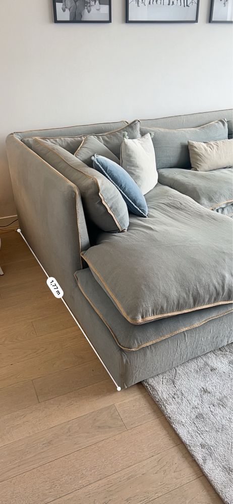 Narożnik sofa Miloo Home z 100% puchem - odbiór wlasny do 17.03.24